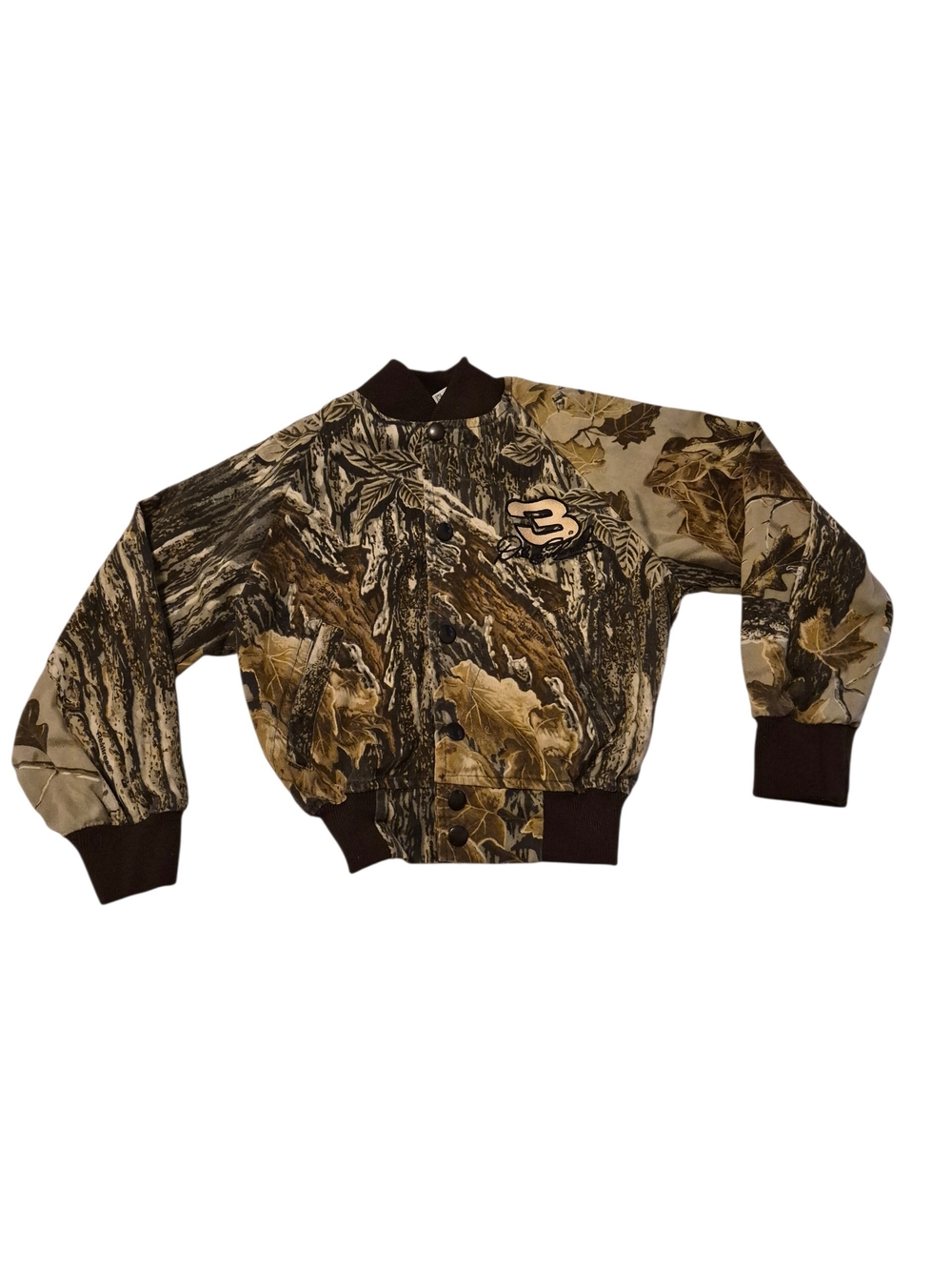 Vintage Chase Authentics RealTree Camo Dale Earnhardt #3 Bomber Jacket